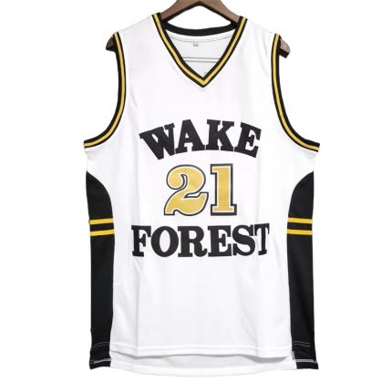 Tim Duncan #21 Wake Forest Throwback College High School Retro Jersey